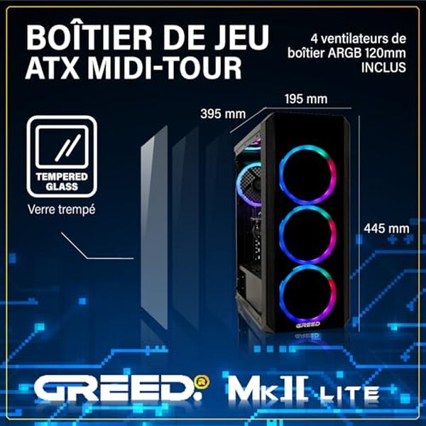 Découvrez notre test complet du PC gamer Greed®MK2 Lite : performances, puissance graphique et capacités 4K analysées en détail.