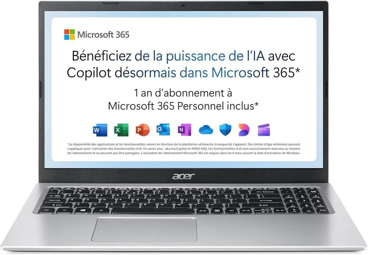 Test : acer aspire 1 A115-32-C3AK, l'ultrabook compact et performant