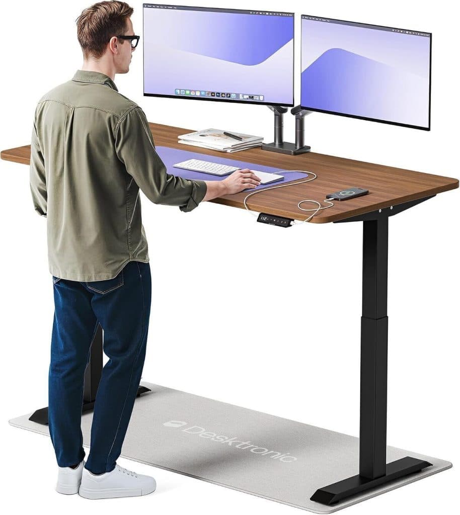 Test : bureau électrique assis-debout Desktronic 160x80 cm avec commande tactile