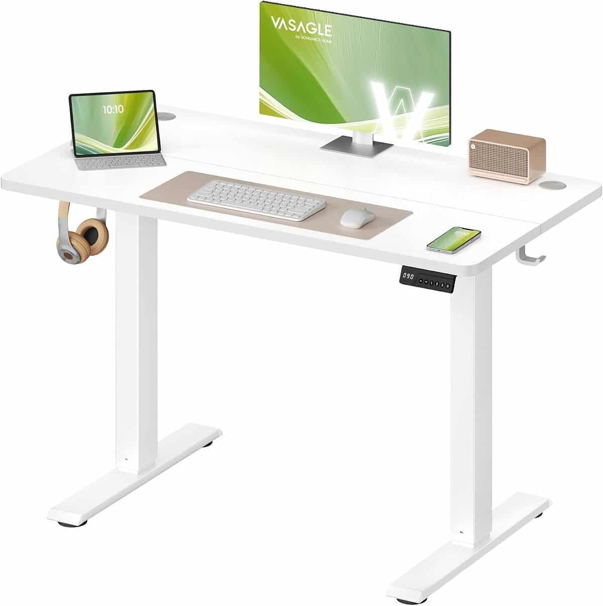 Test du bureau électrique VASAGLE : assis-debout performant