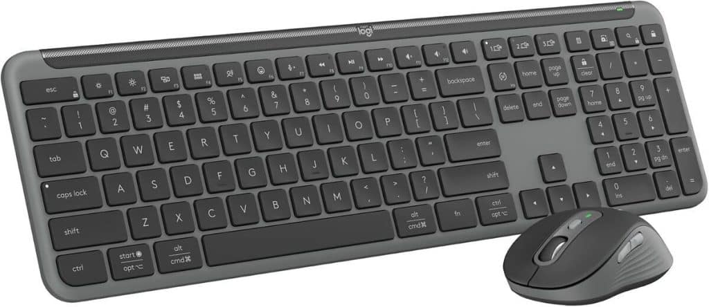 Test du Logitech MK950 Signature Slim Combo - clavier et souris sans fil graphite