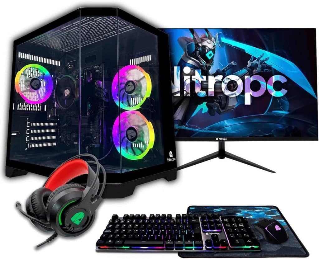 Test du NitroPC - pack avancé : pc gaming complet avec Ryzen 5, rX Vega 11 et écran 24