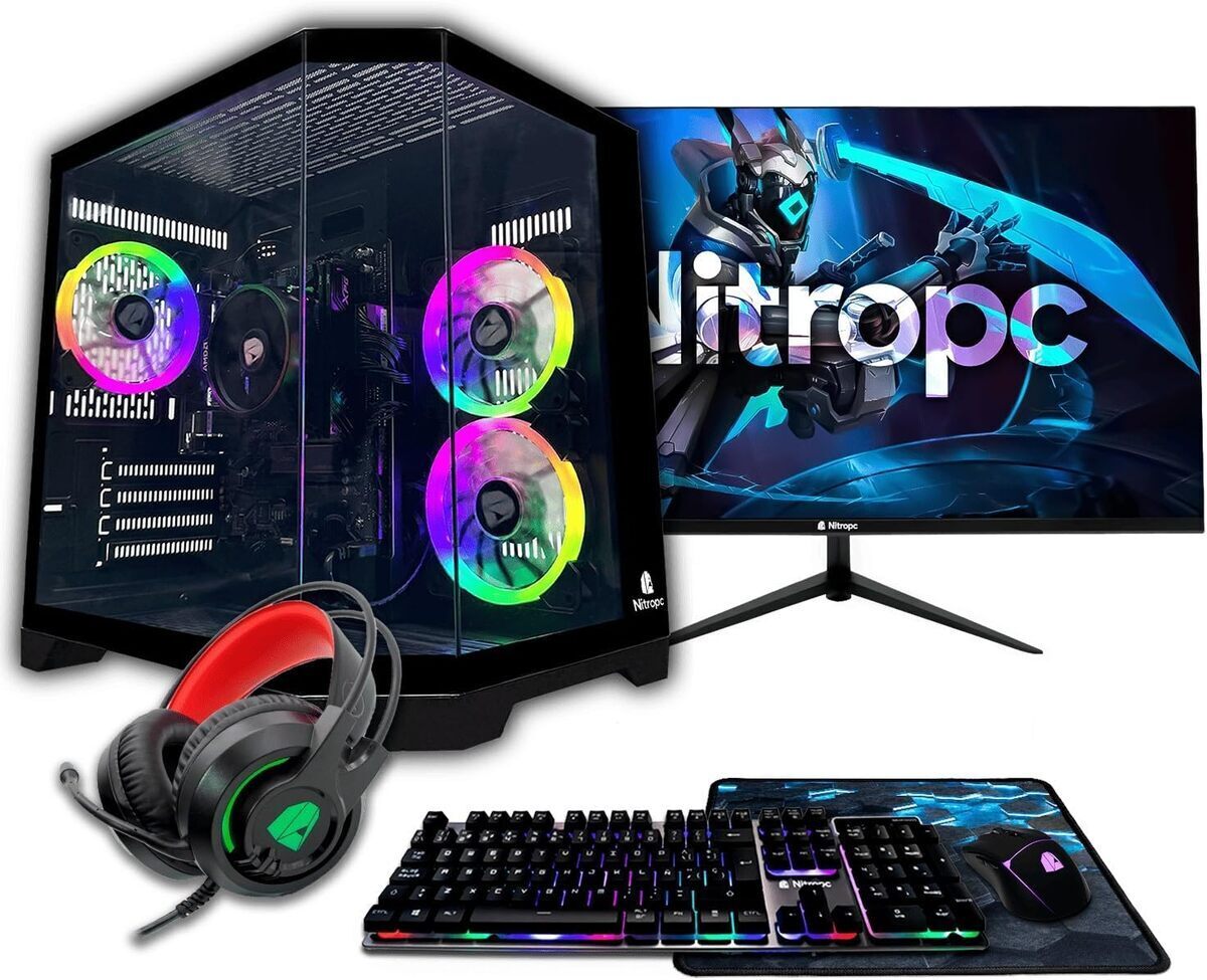Test du NitroPC - pack avancé : pc gaming complet avec Ryzen 5, rX Vega 11 et écran 24